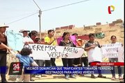 Pobladores denuncian a traficantes de terrenos en Pachacámac