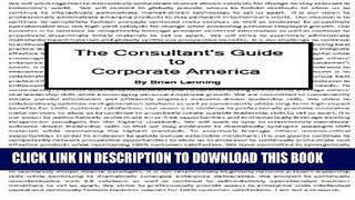 New Book The Consultant s Guide to Corporate America
