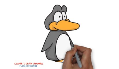 Easy Step For Kids How To Draw a Penguin