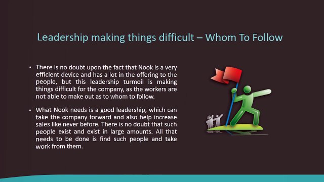 Top Leadership challenges for Barnes & Noble - Nook Support