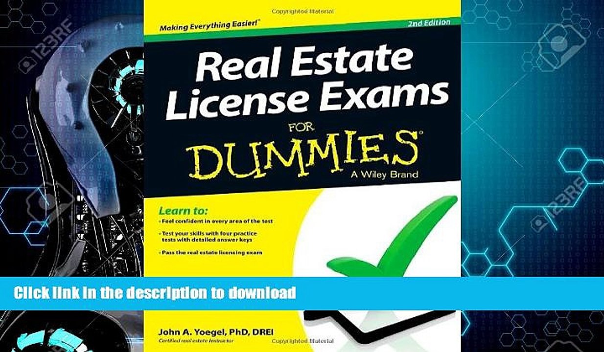 READ BOOK  Real Estate License Exams For Dummies FULL ONLINE