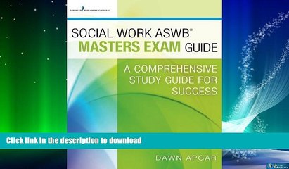 FAVORITE BOOK  Social Work ASWB Masters Exam Guide: A Comprehensive Study Guide for Success  GET