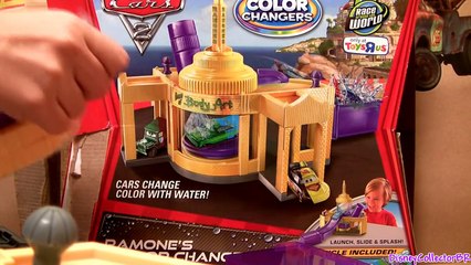 Download Video: Cars 2 Ramones Color Changers Playset Body Shop Ramone CARS Toys Change color with WATER