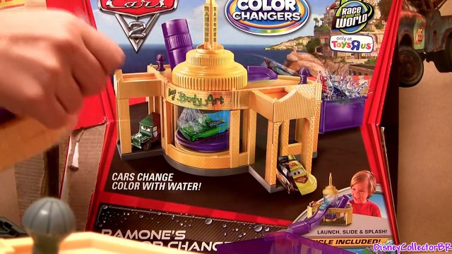 Cars 2 Ramones Color Changers Playset Body Shop Ramone CARS Toys Change color with WATER