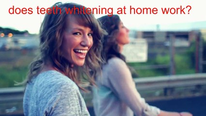 does teeth whitening at home work