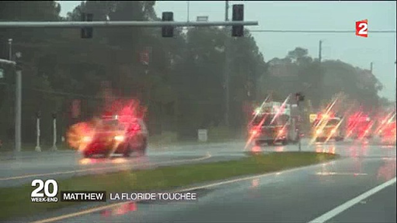 France 2 diffuse des images impressionnantes de l'ouragan Matthew en Floride - Regardez