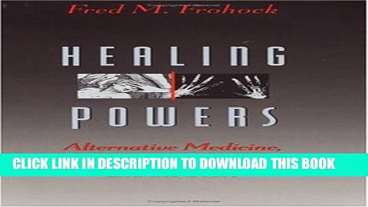 [PDF] Healing Powers: Alternative Medicine, Spiritual Communities, and the State (Morality and