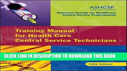 [PDF] Training Manual for Health Care Central Service Technicians Full Online