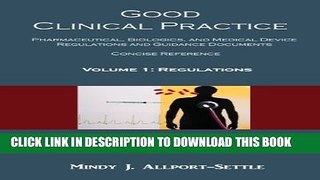[PDF] Good Clinical Practice: Pharmaceutical, Biologics, and Medical Device Regulations and