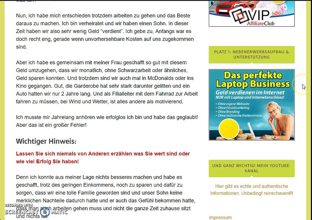 Erfolg ist kein Glück - Review zu meinem neuen Artikel - Mindset / Einstellung