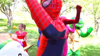 Superhero Compilation Frozen Elsa and Spiderman Superbaby & Disney Princesses vs Harley Quinn in 4k