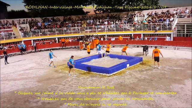 RODILHAN/Intervillage/Manduel-Toro Piscine-2016/07/09-VC-Taureaux