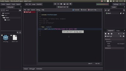 Godot Engine Tutorials - Script Giriş, Timer, RichTextBox