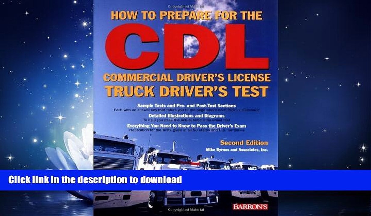 FAVORITE BOOK  How to Prepare for the CDL: Commercial Driver s License Truck Driver s Test