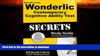 FAVORITE BOOK  Secrets of the Wonderlic Contemporary Cognitive Ability Test Study Guide: