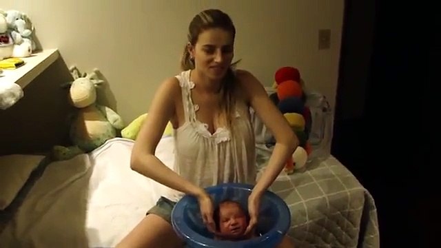 It bathes in the tub-shaped uterus. That's the reaction