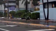 Dégâts de l'ouragan Matthew en Floride à Daytona Beach