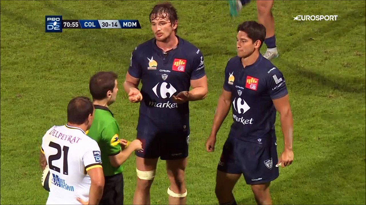 SITE OFFICIEL STADE MONTOIS RUGBY - 2eme ESSAI C. DAVID- COLOMIERS vs STADE MONTOIS