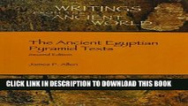 New Book The Ancient Egyptian Pyramid Texts
