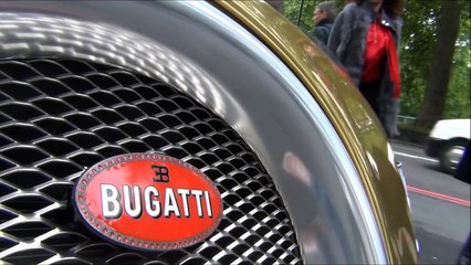 CHROME GOLD BUGATTI Veyron 0-60 MPH in Central London!!