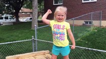 Un parcours en bois « Ninja Warrior » pour sa fille de 5 ans