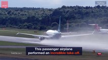 Watch this Boeing 737 MAX make a vertical take-off.