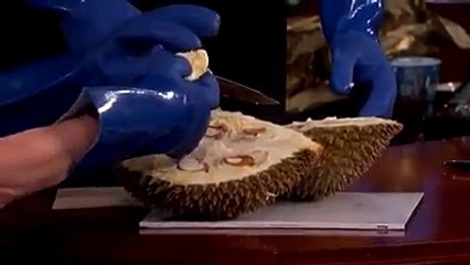 Eating Durian for.the 1st time