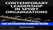 Collection Book Contemporary Leadership in Sport Organizations