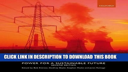 Download Video: New Book Energy Systems and Sustainability: Power for a Sustainable Future