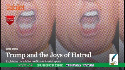 Trump and the Joys of Hatred (US election 2016)