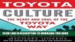 Collection Book Toyota Culture: The Heart and Soul of the Toyota Way