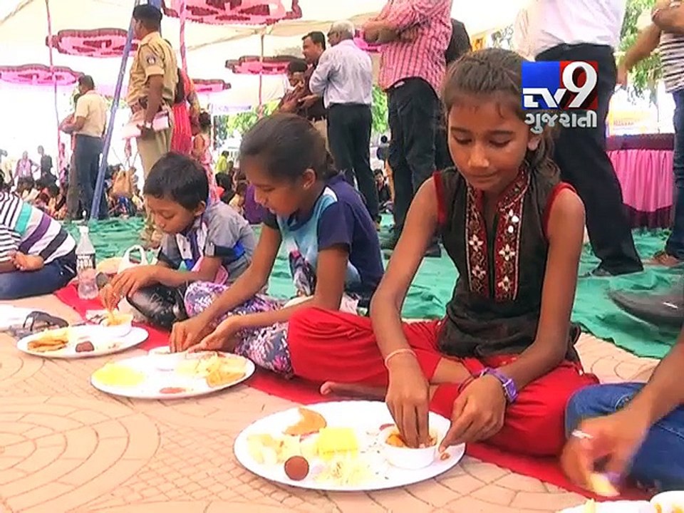 CM Vijay Rupani celebrates late son's birthday with children, Rajkot - Tv9 Gujarati