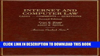[PDF] Internet and Computer Law, Second Edition (American Casebook Series) Popular Collection