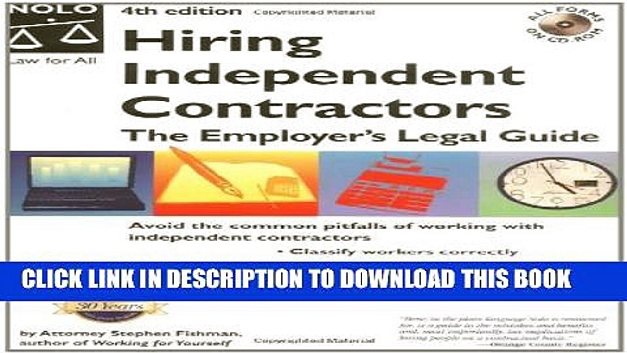 [PDF] Hiring Independent Contractors: The Employer s Legal Guide (Working With Independent