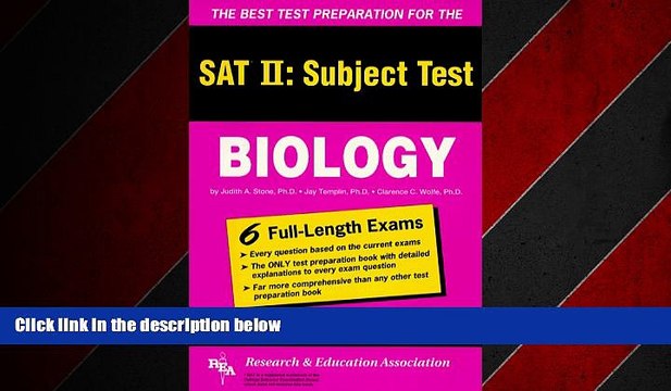 FREE PDF The Best Test Preparation for the Sat II: Subject Test/Achievement Test in Biology (REA