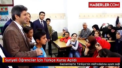 Suriyeli Öğrenciler İçin Türkçe Kursu Açıldı