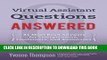 [PDF] Virtual Assistant Questions Answered: 81 Must Read Answers for Entrepreneurs, Freelancers,