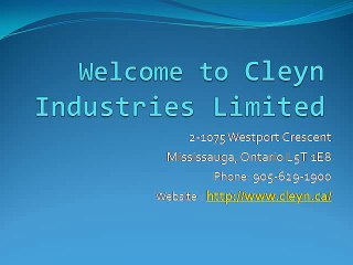 Industrial Supplies Toronto Canada