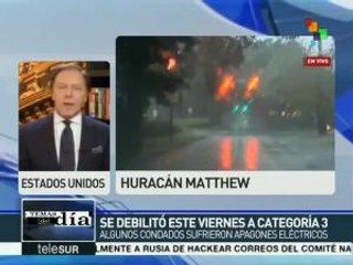 EEUU: alertan ante inundaciones en Jacksonville por huracán Matthew