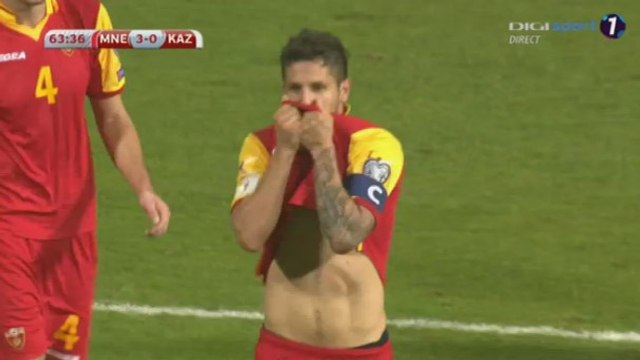 Stevan Jovetić Goal HD - Montenegro 3 - 0 Kazakhstan 08-10-2016 HD