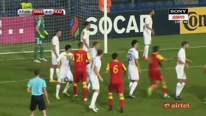 Stefan Savić Goal HD - Montenegro 5-0 Kazakhstan - 08.10.2016 HD