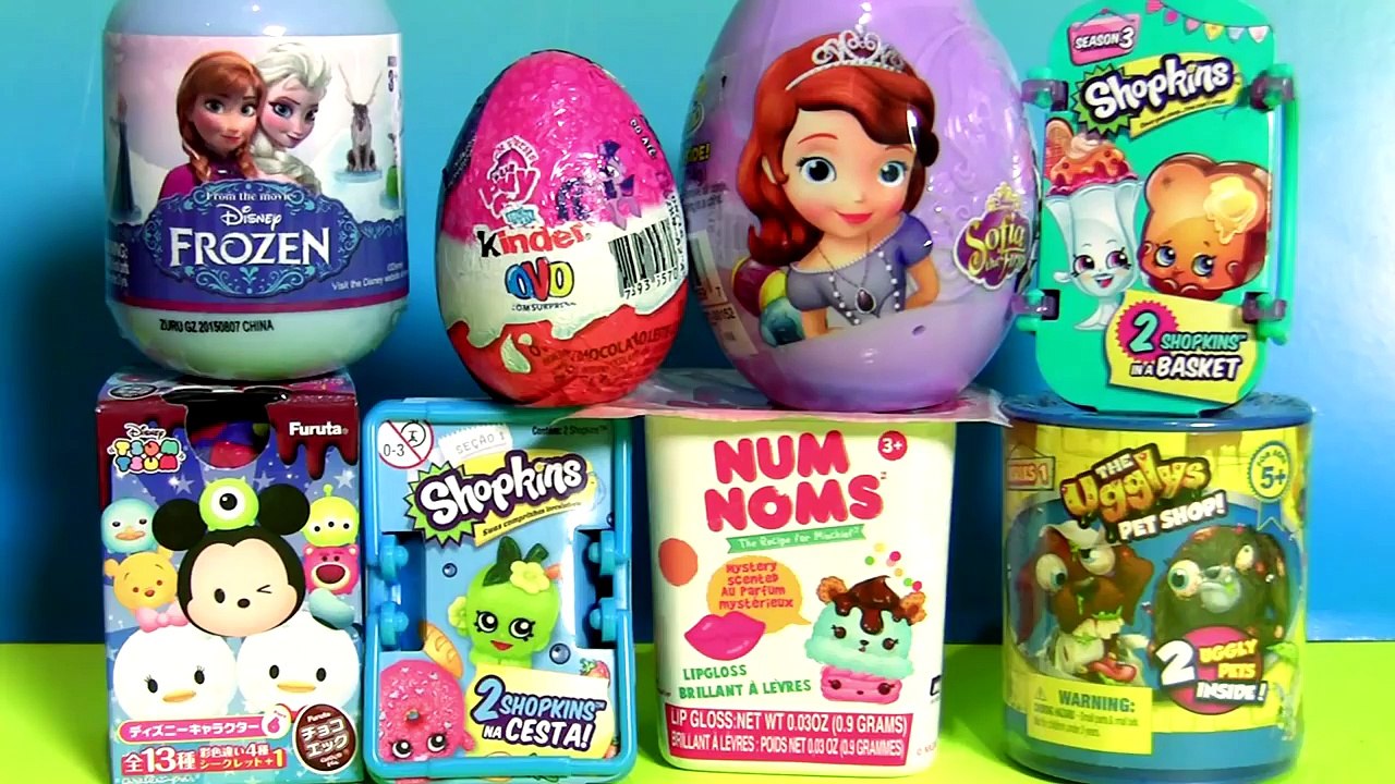 SURPRISE BOXES Ugglys Pet Shope, NUM NOMS, Furuta Disney Tsum Tsum, Kinder My Little Pony MLP