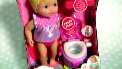 Little Mommy Baby Doll Poops Pees on a Toilet Toy - LittleMommy Princess and the Potty Training Doll