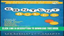 New Book Content Rules: How to Create Killer Blogs, Podcasts, Videos, Ebooks, Webinars (and More)