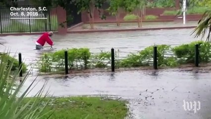 Charleston deals with severe flooding from Hurricane Matthew