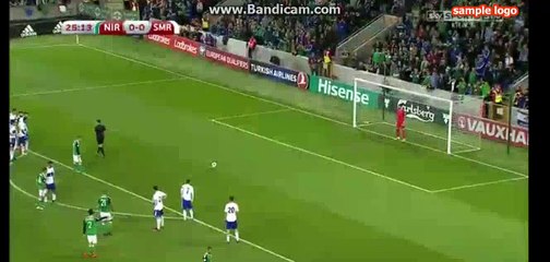Steven Davic Goal HD - Northen Ireland 1-0 San Mario - 08.10.2016 HD