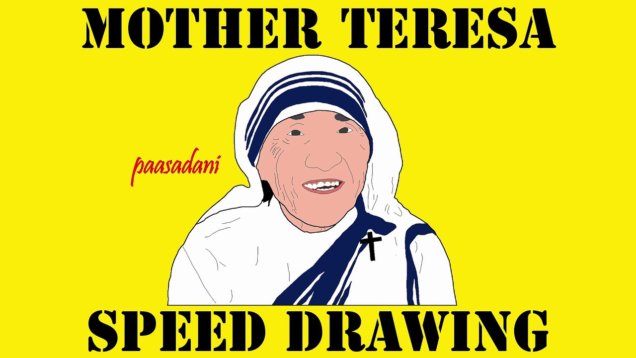 Mother Teresa Speed Drawing