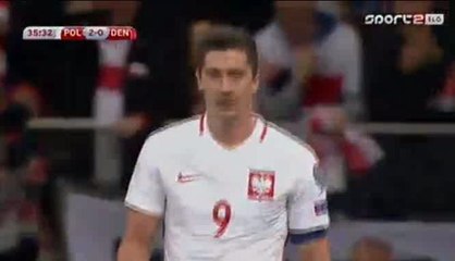 Robert Lewandowski Goal HD - Poland 2-0 Denmark 08.10.2016 HD