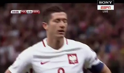 2-0 Robert Lewandowski Penalty Goal HD - Poland 2-0 Denmark - 08.10.2016 HD