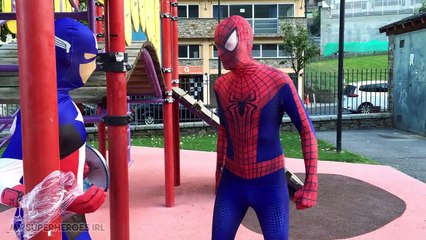 Spiderman VS Captain America - Battle Rematch - My Superheroes IRL